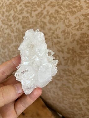 Apophyllite mineral cluster from India about 3”